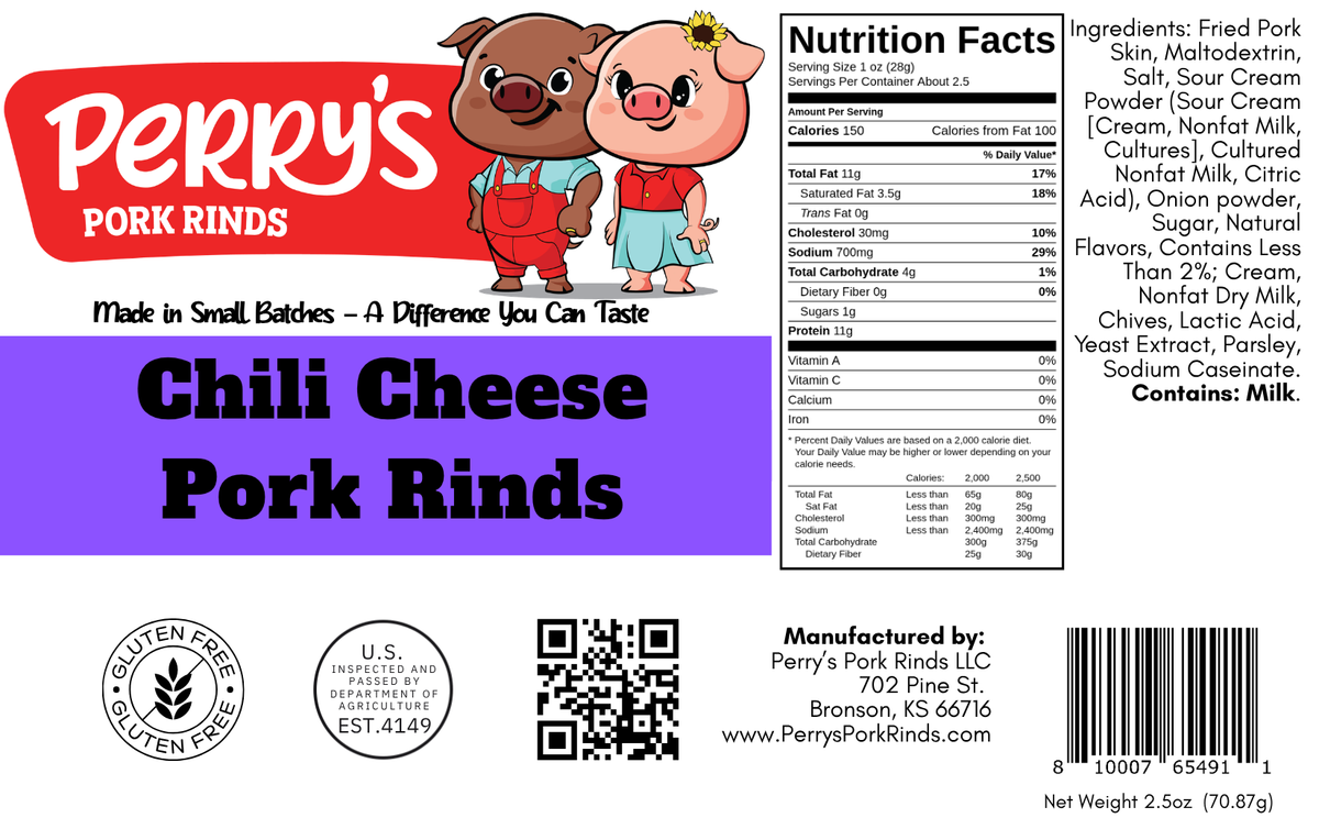 2.5oz Chili Cheese Pork Rinds