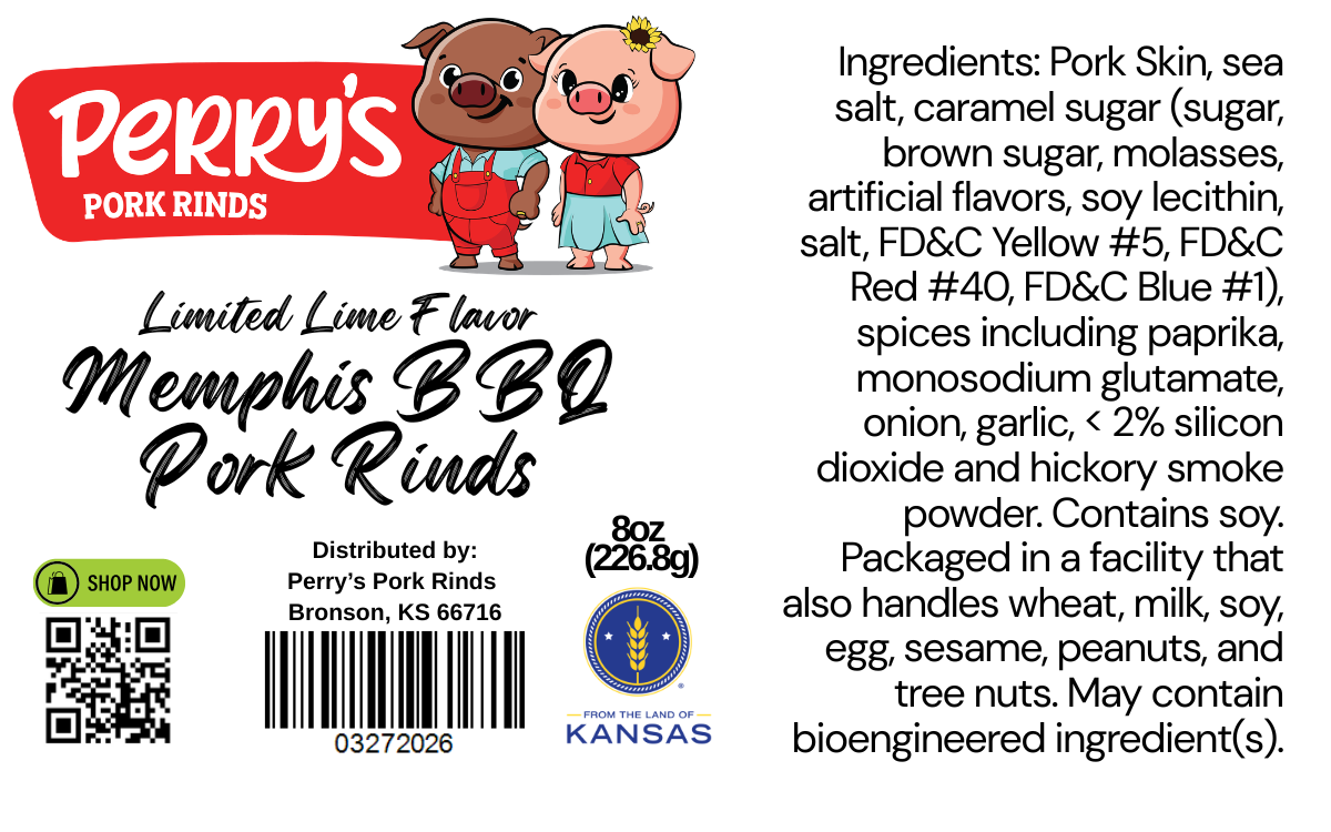 Memphis BBQ Pork Rinds — 8oz Bag