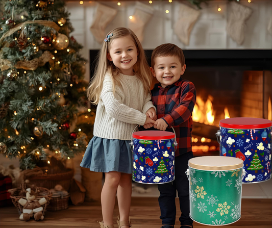 1 Gallon Pork Rind Holiday Pail with Handle