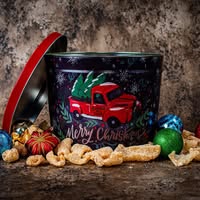 2 Gallon Pork Rind Holiday Gift Tin
