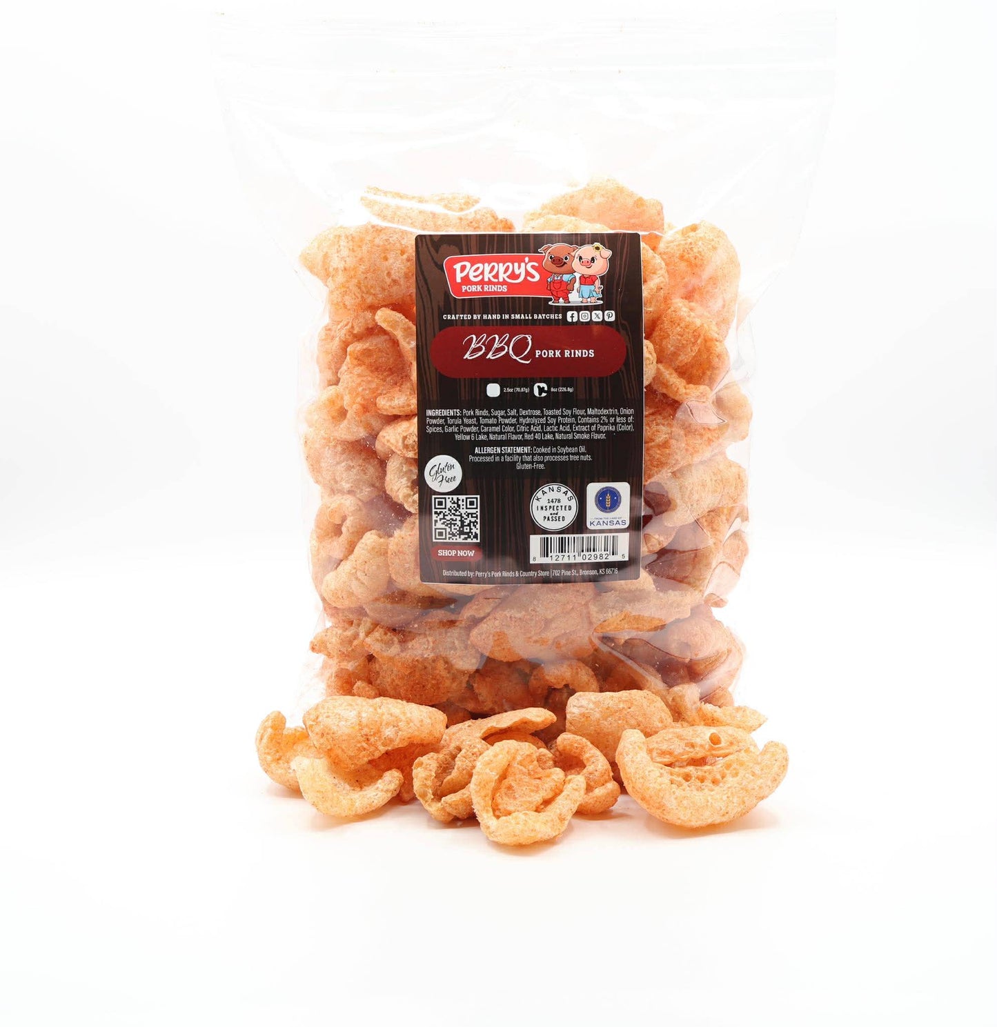 BBQ Pork Rinds — 8oz Bag
