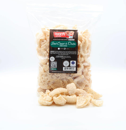 Sour Cream & Onion Pork Rinds — 8oz Bag