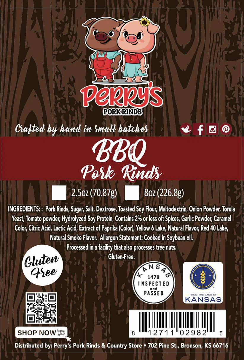BBQ Pork Rinds — 8oz Bag
