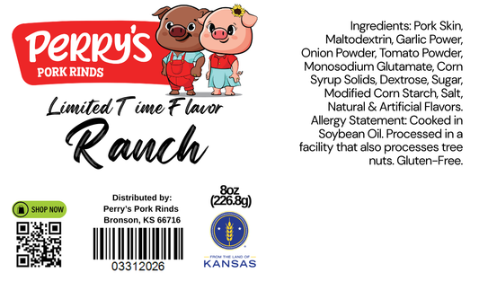 Ranch Pork Rinds — 8oz Bag