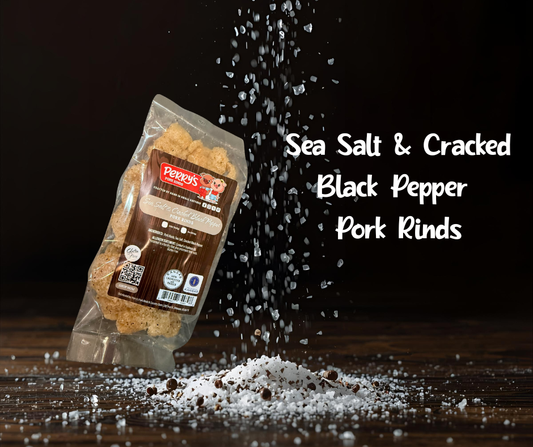 2.5oz Sea Salt & Cracked Black Pepper Pork Rinds