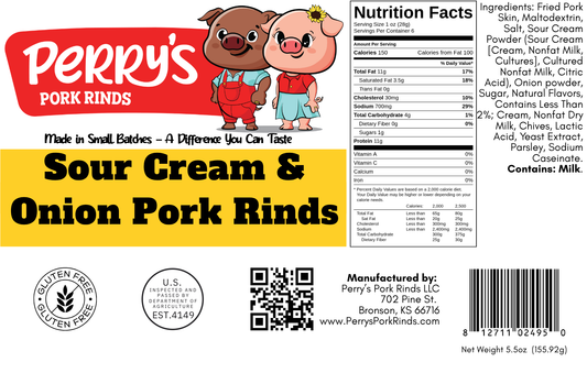 Sour Cream & Onion  —5.5 oz Bag